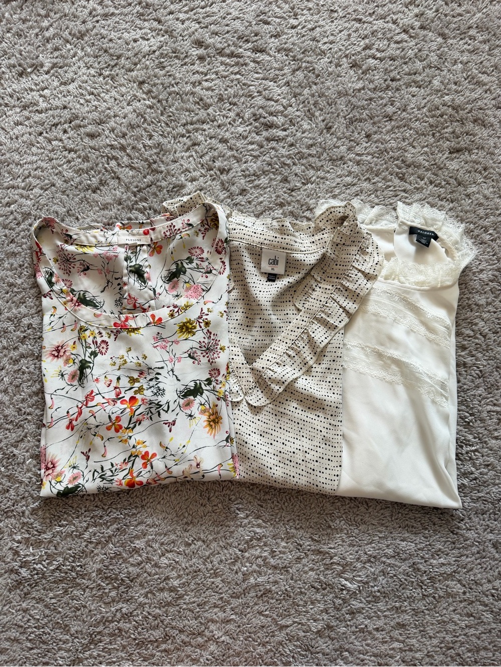 Bundle of 3 White/Cream Women’s Blouses